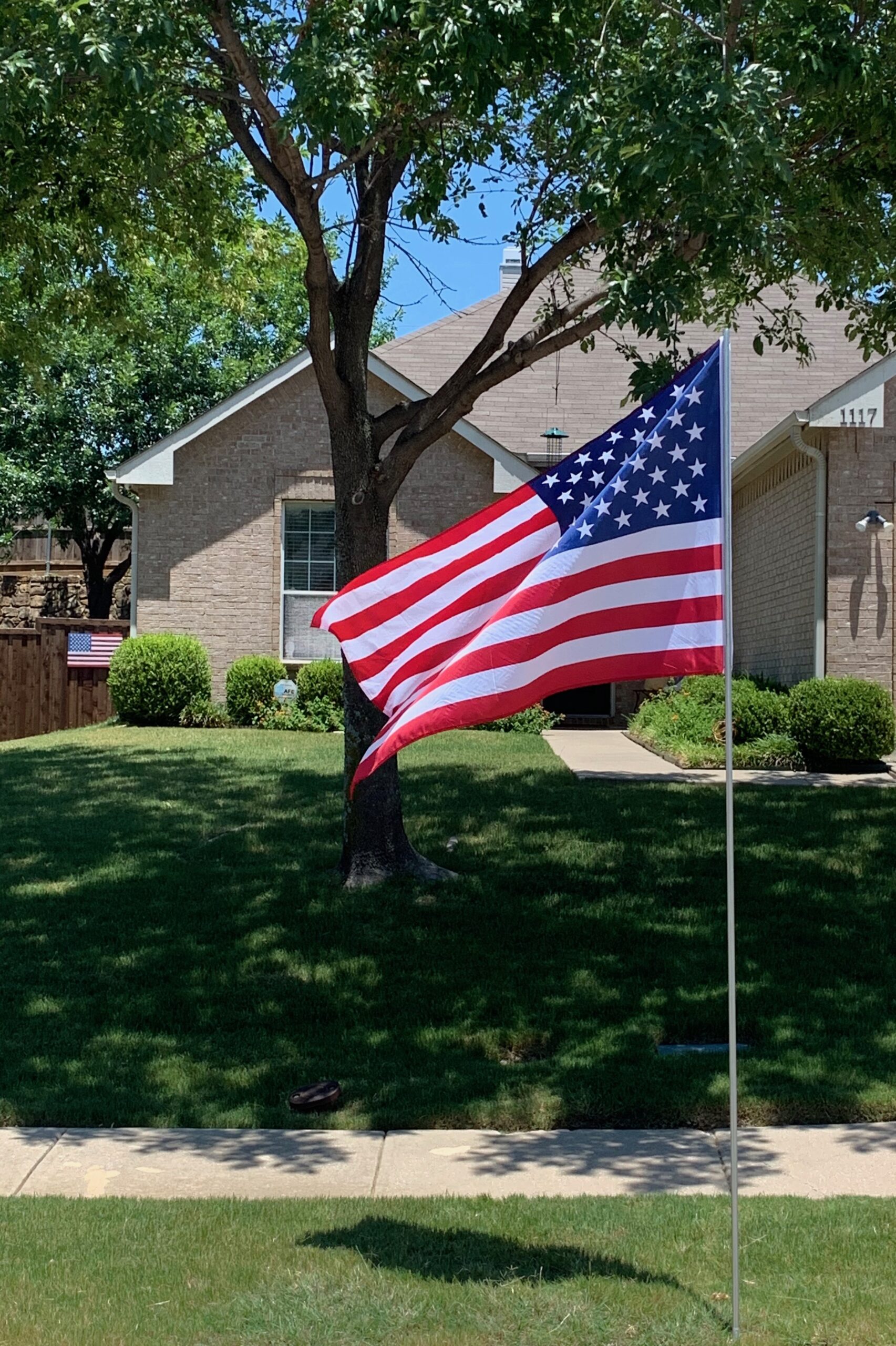 American Flag Project yard American Flag